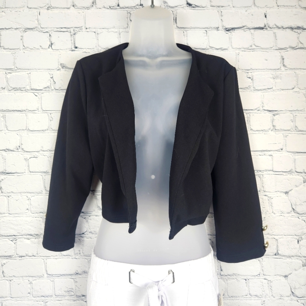 Shein Size XL Black Cropped Blazer
